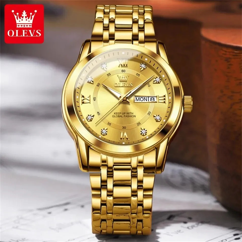 Dinar Brand Luxury Men's New Fashion Stainless Steel Watch...